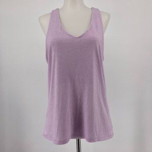 Athleta Top Essence Cross Back Tank V Neck Medium